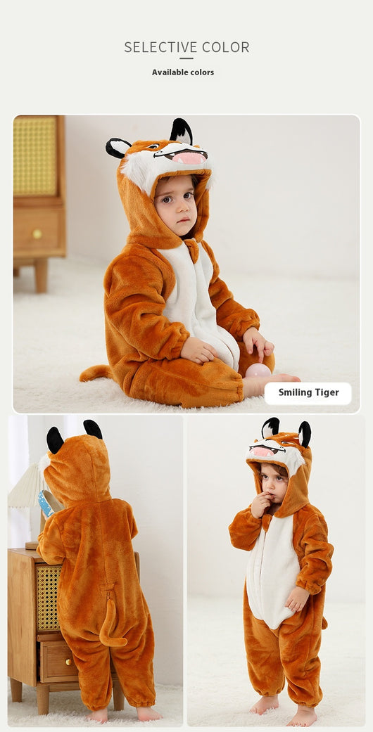 Pijama Enterizo de Franela con Diseño Animal para Bebé - Image 24