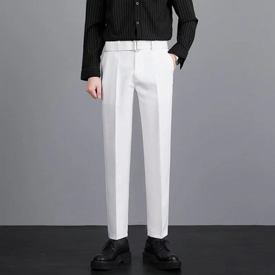 Pantalones Casuales Coreanos Rectos Antirruga de Corte Moderno - Image 10