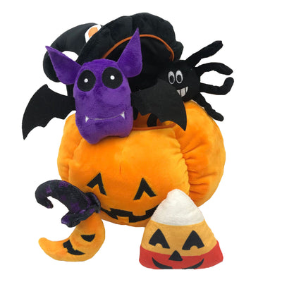 Almohada Peluche Calabaza con Gorro de Halloween - Image 7