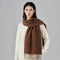 Bufanda de Lana Premium Gruesa para Invierno - Colores Sólidos Versátiles