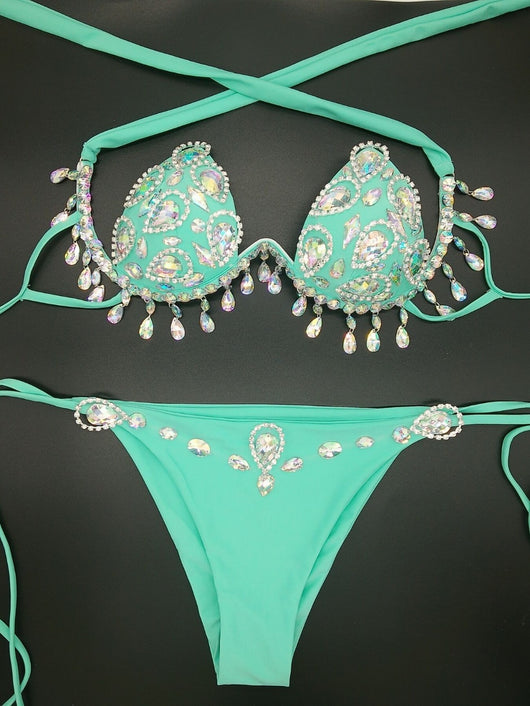 Bikini Diamante con Costuras Elegantes para Mujer - Image 12