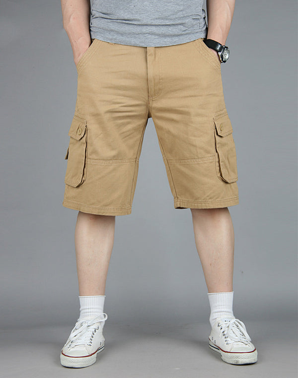 Shorts de Playa Casual con Bolsillos Funcionales para Hombre