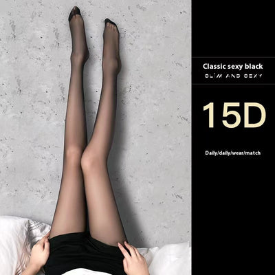 Medias Ultrafinas 0D Seda Negra - Pantimedias Elegantes - Image 8