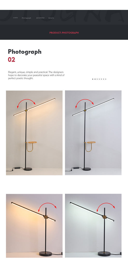 Lámpara de Pie LED para Estudio y Lectura con Protección Ocular - Image 8