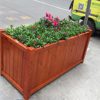 Jardinera Comercial de Madera Maciza para Espacios Públicos - Image 11