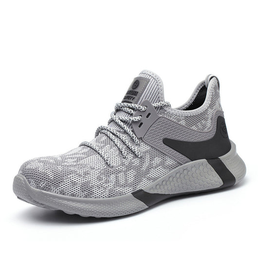 Zapatos de Seguridad Blancos Tejido Volador Transpirables - Image 10