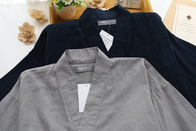 Pijama Kimono de Algodón Doble Gasa para Hombre - Image 9