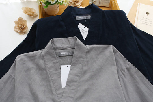 Pijama Kimono de Algodón Doble Gasa para Hombre - Image 9