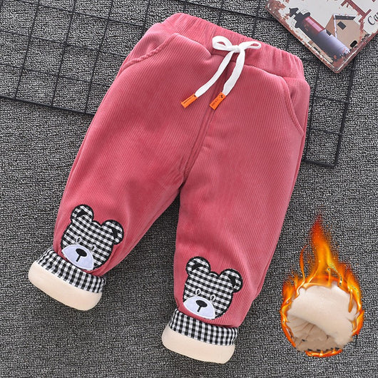 Pantalones de Algodón para Niños y Niñas con Forro Térmico Triple Capa - Image 7