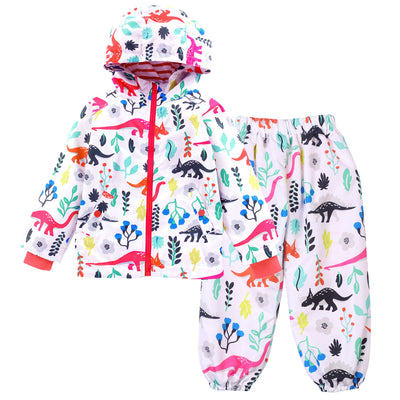 Chaqueta Impermeable con Capucha - Diseño Floral Resistente al Viento - Image 25
