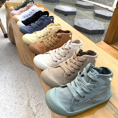 Tenis Canvas Infantiles de Suela Suave Estilo Coreano Primavera Otoño