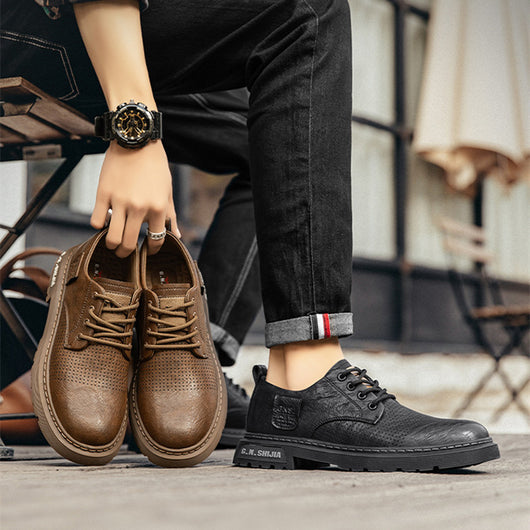 Zapatos de Cuero Transpirable para Hombre - Estilo Ejecutivo Casual - Image 10