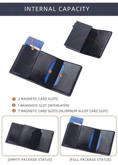Cartera Minimalista de Cuero Engrasado con Protección Antimagnética - Image 17