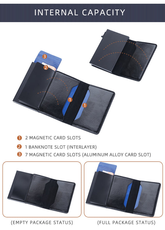 Cartera Minimalista de Cuero Engrasado con Protección Antimagnética - Image 17