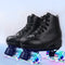 Patines de Cuatro Ruedas con Luces LED y Freno en Talón