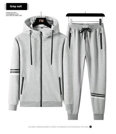 Conjunto Deportivo de Sudadera con Capucha y Pantalón en Algodón Puro para Hombre - Image 22