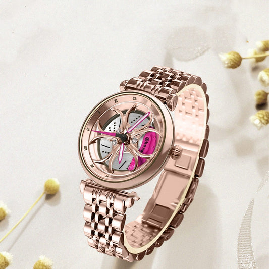 Reloj de Cuarzo Luminoso con Bisel Giratorio para Mujer - Image 2