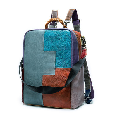 Mochila Étnica Patchwork Multicolor para Hombre - Image 5