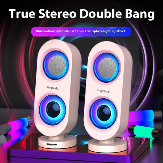 Parlante Subwoofer de Escritorio con Bluetooth y USB Dual - Image 4