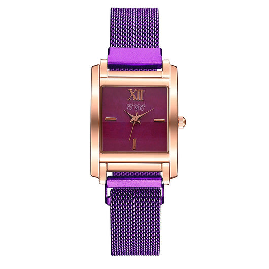 Reloj de Cuarzo Elegante Oro Rosa con Esfera Cuadrada Versátil - Image 6