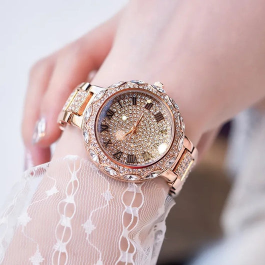 Reloj de Moda para Mujer con Diamantes Incrustados y Banda de Acero - Image 3