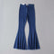 Pantalones Denim Acampanados Cintura Alta