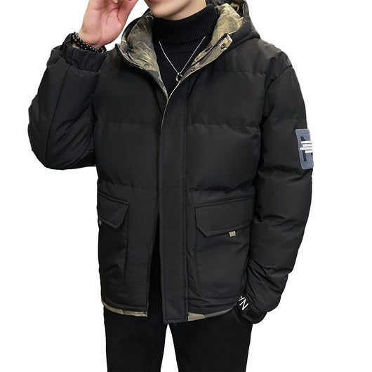 Chamarra Acolchada de Invierno para Hombre con Capucha - Image 3