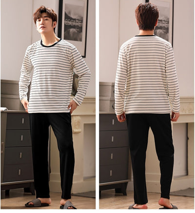 Pijama Casual Talla Grande Hombre Primavera Verano Tela Ligera - Image 24
