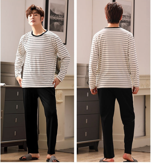 Pijama Casual Talla Grande Hombre Primavera Verano Tela Ligera - Image 24