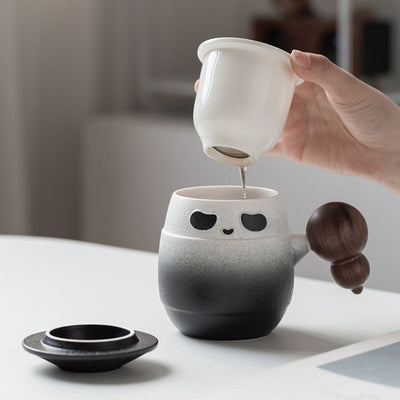 Taza Térmica Panda Hero con Tapa - Vaso para Agua y Bebidas - Image 4