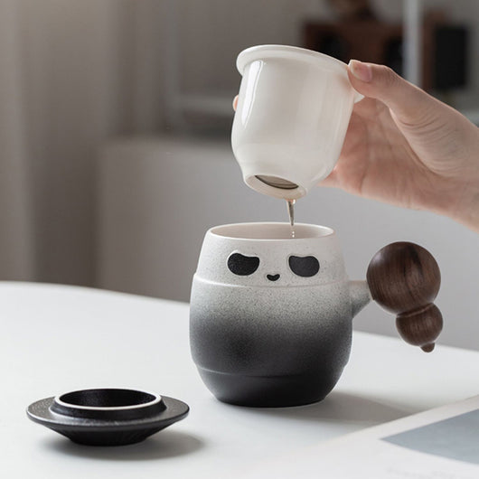 Taza Térmica Panda Hero con Tapa - Vaso para Agua y Bebidas - Image 4