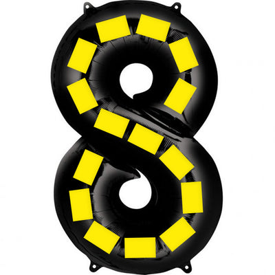 Globo Gigante Números 40 Pulgadas Negro y Amarillo con Puntos - Image 16