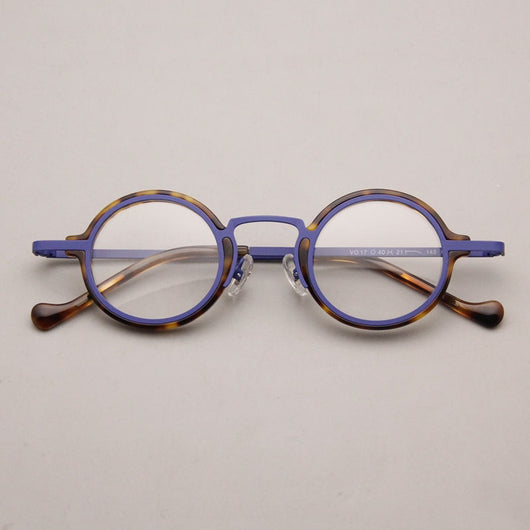 Gafas Retro Marco Redondo Metal para Miopía - Image 4