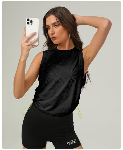 Blusa Deportiva Sin Mangas Jacquard para Mujer - Transpirable - Image 15