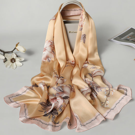 Pañuelo de Seda Ligero Multiestación para Primavera, Otoño e Invierno - Image 10