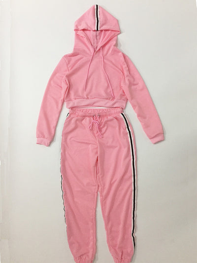 Conjunto Deportivo de Algodón con Sudadera Capucha y Pantalón Recto - Personalizable con Logo - Image 3
