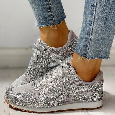 Zapatos Casuales con Cuña y Lentejuelas - Image 3