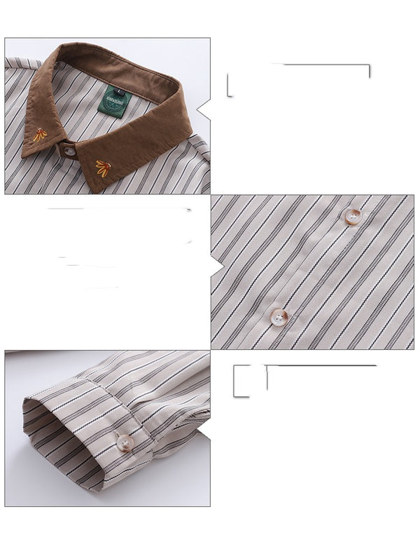 Camisa Manga Larga con Bordado de Osito - Diseño Único