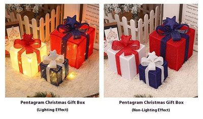 Set de 3 Cajas de Regalo Navideñas con Luces LED Decorativas - Image 32