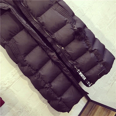 Chaleco Acolchado de Algodón para Mujer - Abrigo Largo - Image 12
