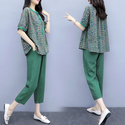 Pantalón Cropped Estilo Occidental Casual