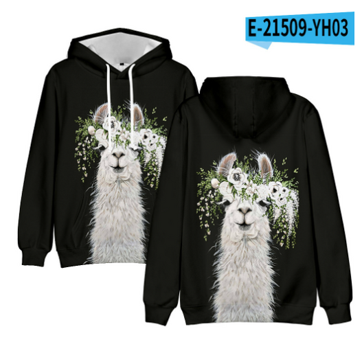 Sudadera con Capucha Estampado Digital 3D Tendencia Actual - Image 12