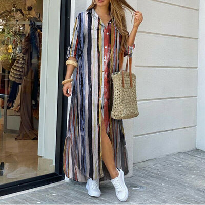Vestido Camisa Versátil para Primavera y Verano - Image 12