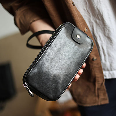 Bolsa Multifuncional de Cuero Genuino - Cartera Crossbody y Cintura - Image 9