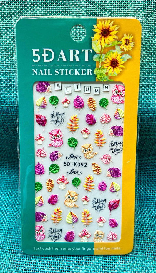 Stickers de Uñas 3D con Relieve - Diseño Cuadros y Moños para Verano - Image 30