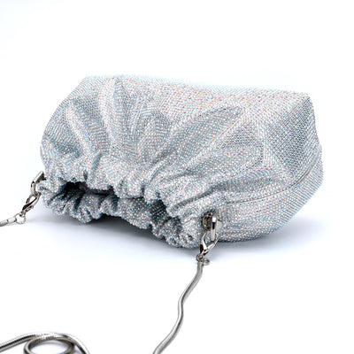 Bolso de Noche con Diamantes Completos y Cordón Ajustable - Image 2