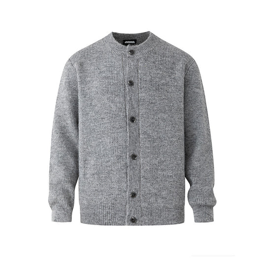 Cardigan Hombre Cuello Redondo Holgado Tejido Cálido - Image 5