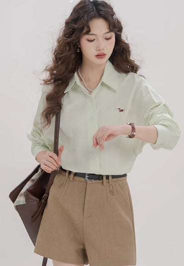 Blusa Suelta de Algodón con Bordado de Cachorro para Mujer - Image 3
