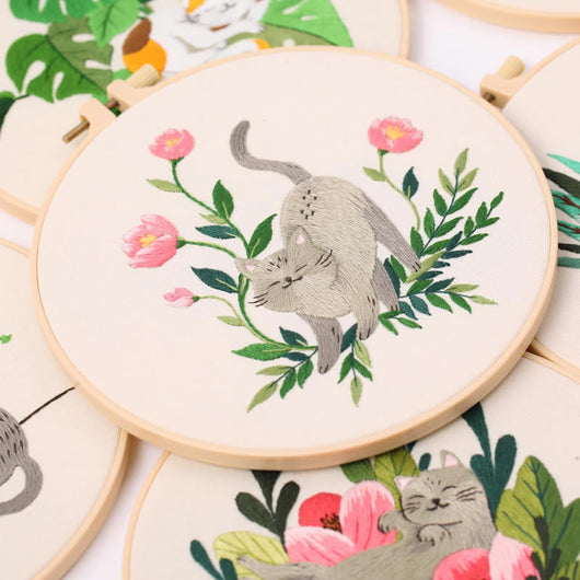 Kit Completo de Bordado Gato - Material DIY para Principiantes - Image 3