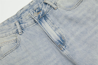 Overol Denim Claro para Hombre con Múltiples Bolsillos y Corte Recto Ancho - Image 13